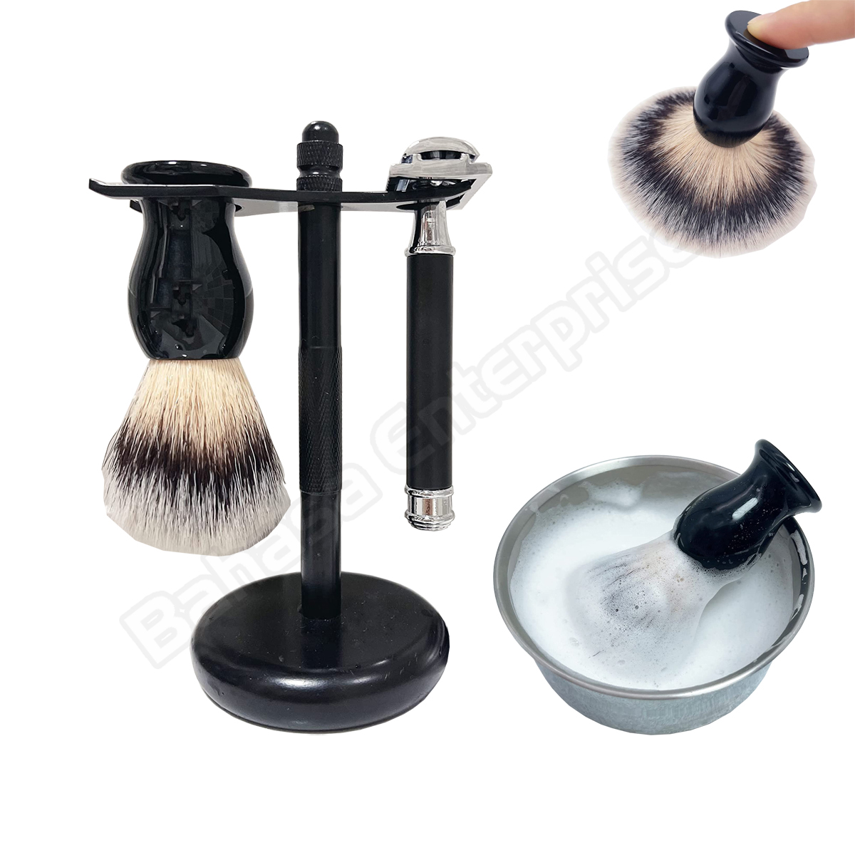 Black Shaving Set